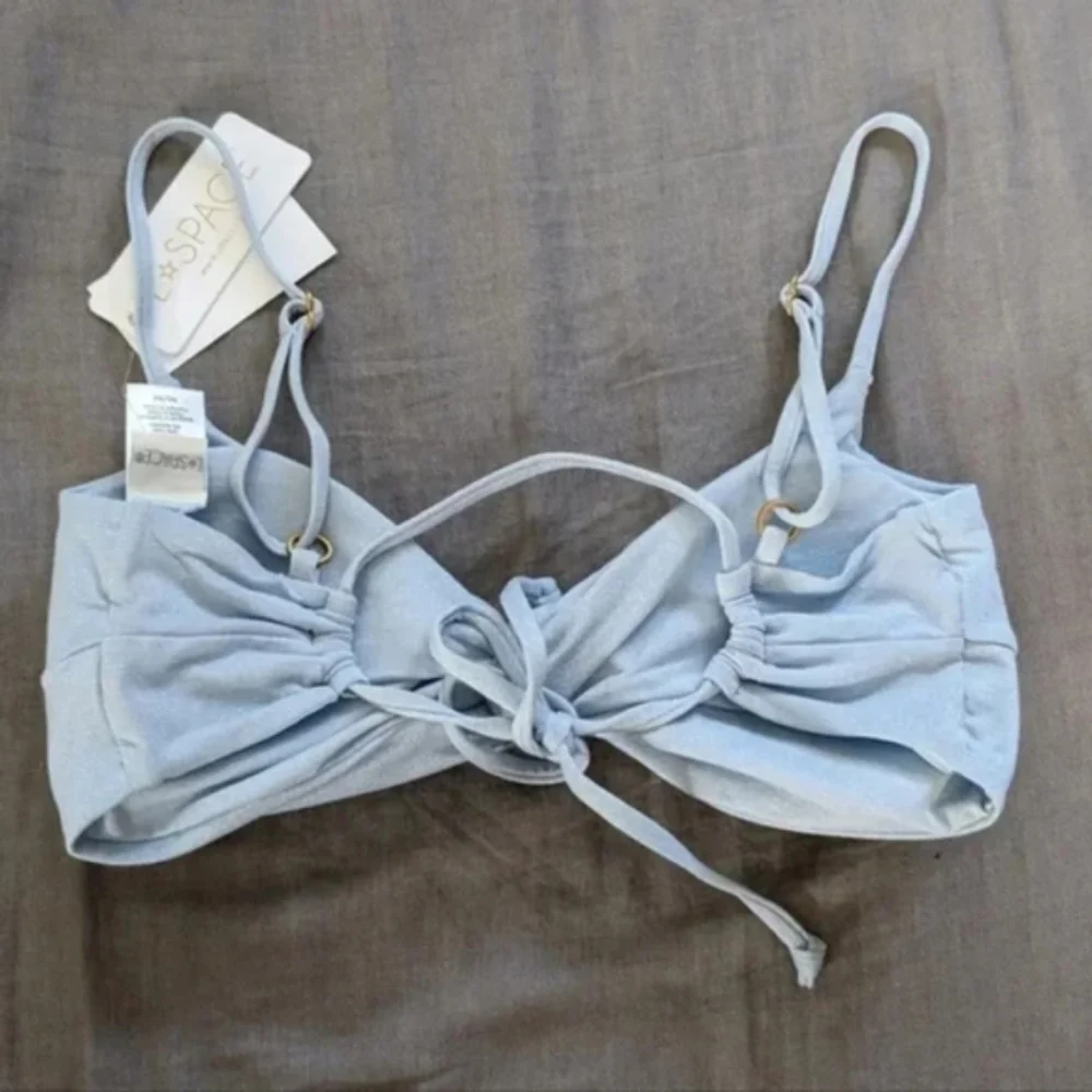 L*Space Ringo Cabana Bikini Set Sky Blue Shimmer